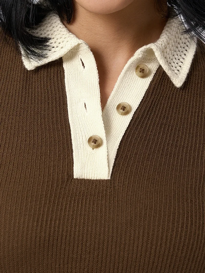 Textured Polo: Espresso — image 3