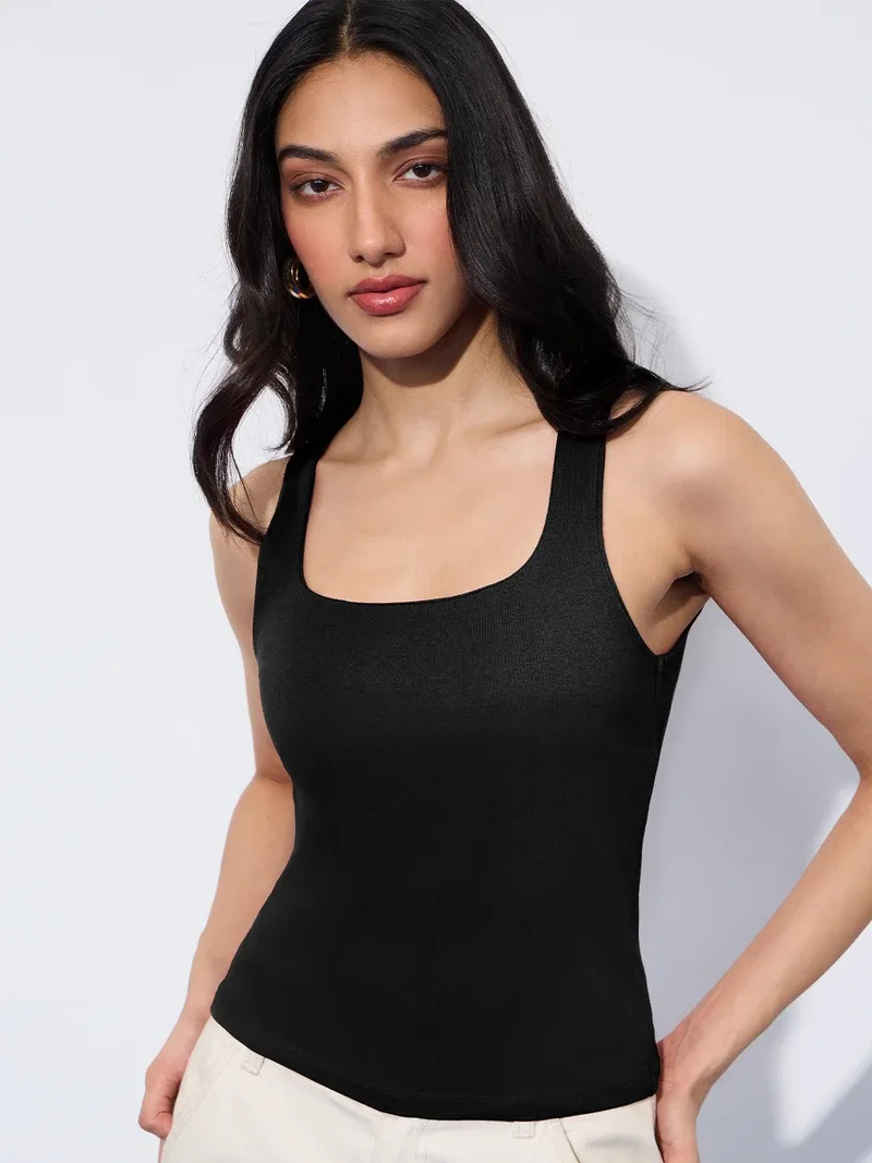 Royal Black Women Knit Tops