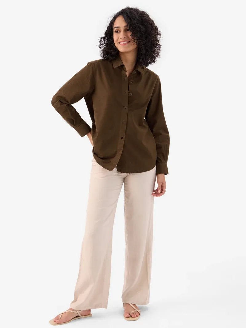 Chestnut Women Relaxed Shirt — image 2